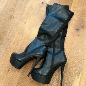 Steve Madden 5.5" Heel Platform Knee High Boot